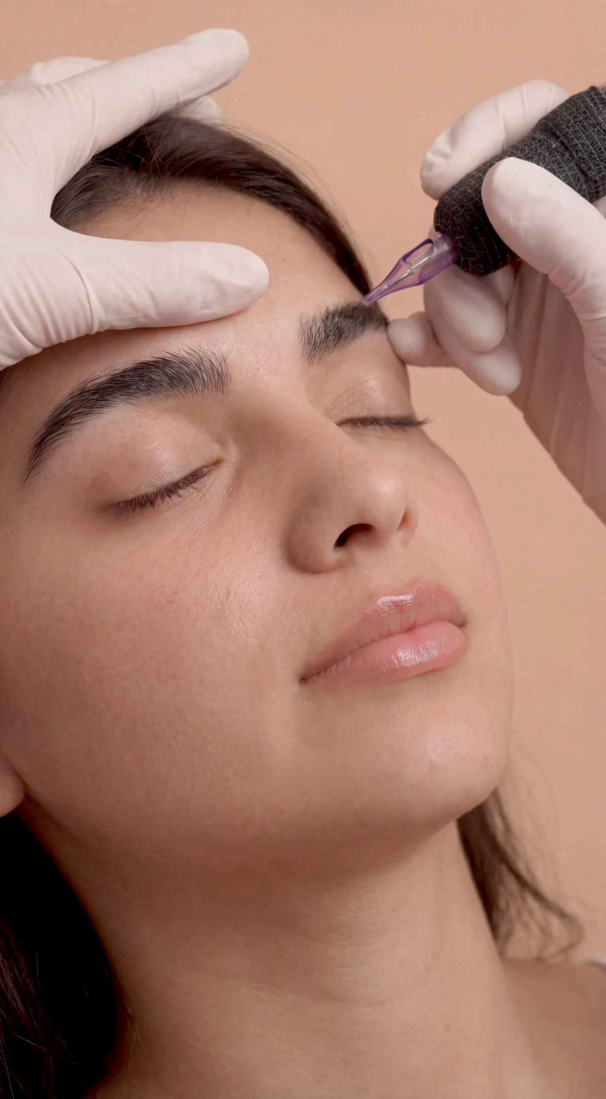 Saline Eyebrow Tattoo Removal treatment detail at Beauty Ranch Medical Spa